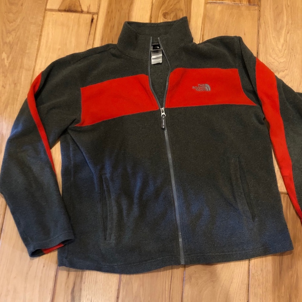 Boys TNF lightweight fleece zip jacket XL 18/20